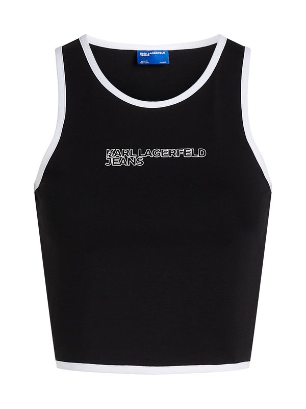 KARL LAGERFELD JEANS KARL LAGERFELD JEANS Top  crna / bijela