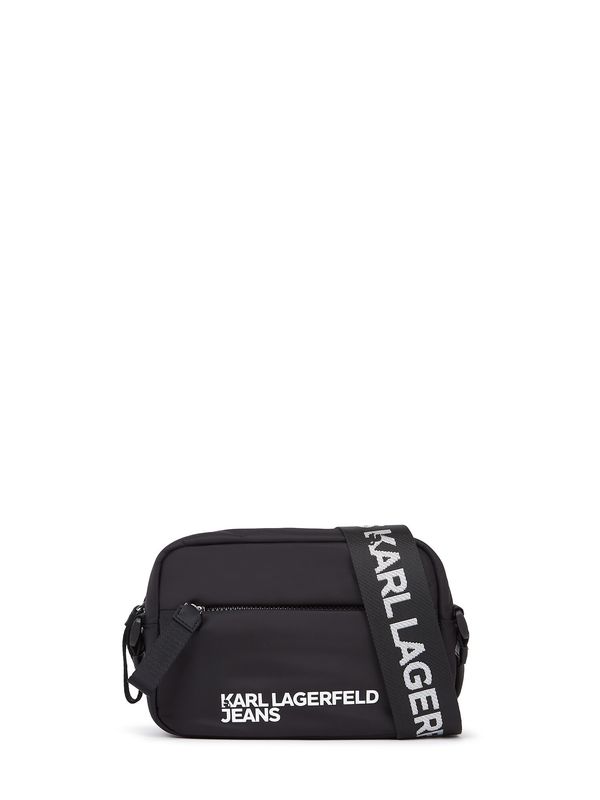 KARL LAGERFELD JEANS KARL LAGERFELD JEANS Torba preko ramena ' ESSENTIAL '  crna / bijela