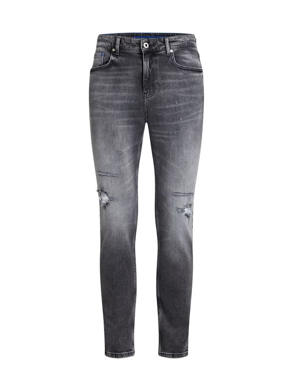KARL LAGERFELD JEANS KARL LAGERFELD JEANS Traperice 'Distressed'  tamo siva