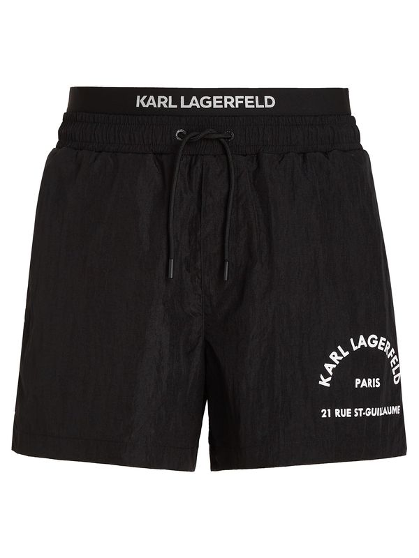 Karl Lagerfeld Karl Lagerfeld Kupaće hlače  crna / bijela