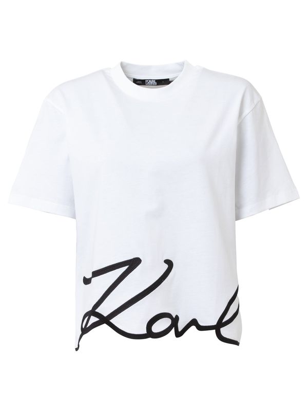 Karl Lagerfeld Karl Lagerfeld Majica  crna / bijela