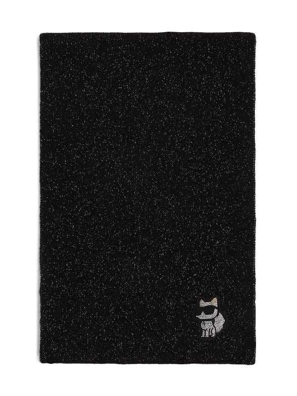 Karl Lagerfeld Karl Lagerfeld Šal 'Choupette'  crna / srebro