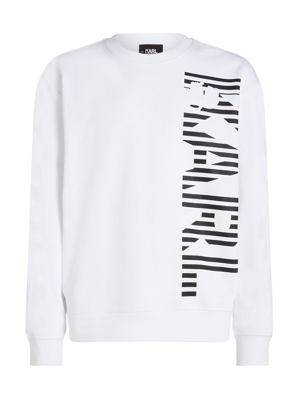 Karl Lagerfeld Karl Lagerfeld Sweater majica  crna / bijela