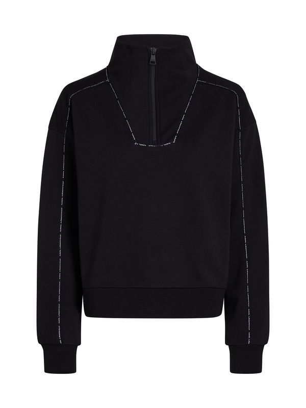 Karl Lagerfeld Karl Lagerfeld Sweater majica  crna / bijela