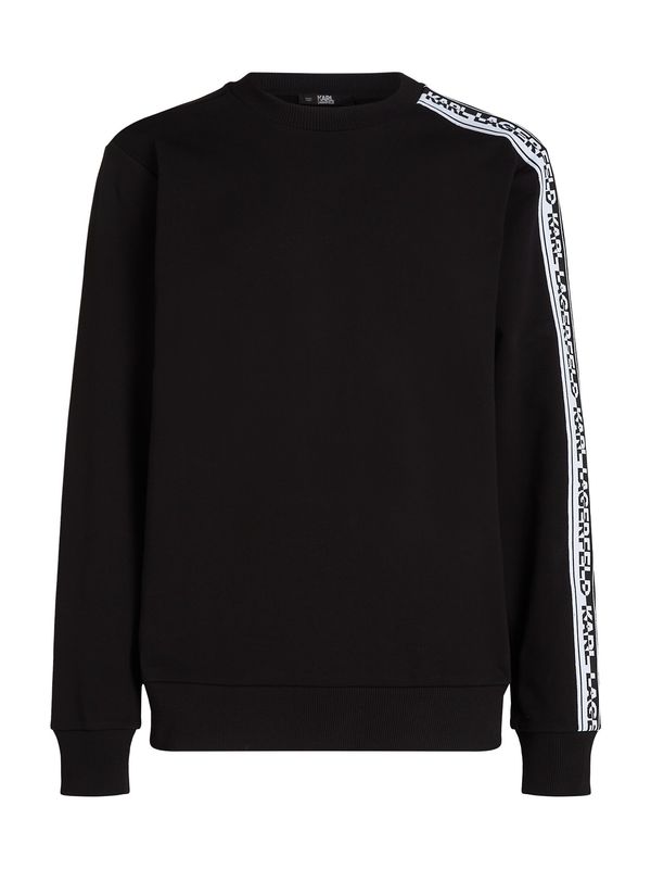 Karl Lagerfeld Karl Lagerfeld Sweater majica  crna / bijela