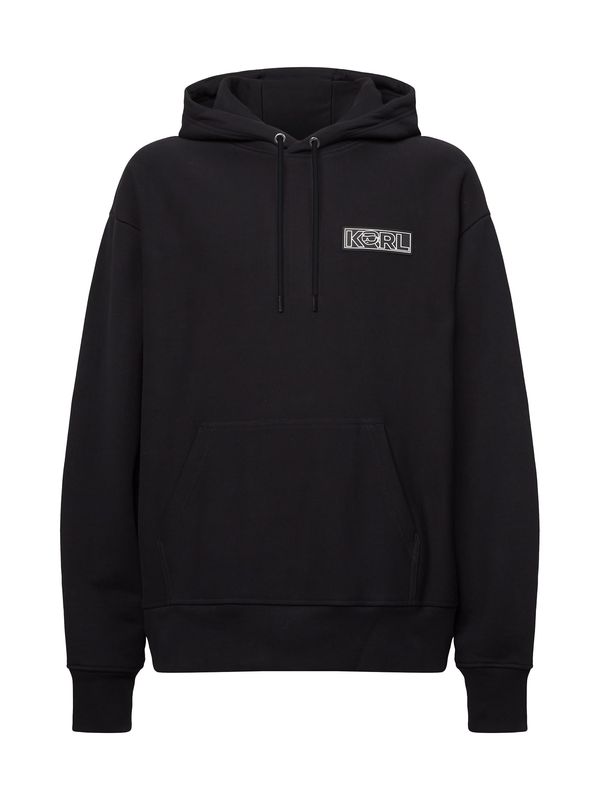 Karl Lagerfeld Karl Lagerfeld Sweater majica ' Ikonik'  crna / bijela