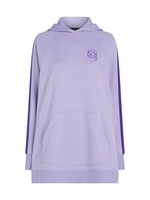 Karl Lagerfeld Karl Lagerfeld Sweater majica 'IKONIK'  ljubičasta / tamno ljubičasta