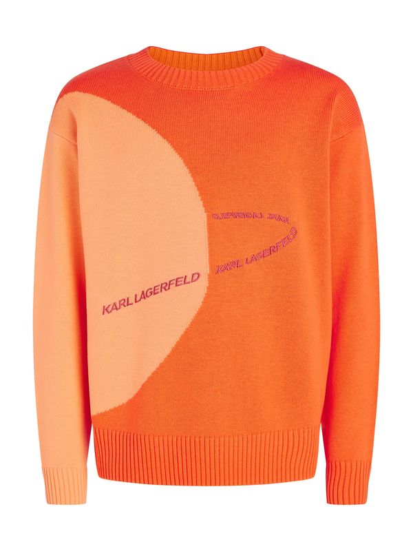 Karl Lagerfeld Karl Lagerfeld Sweater majica  narančasta / svijetlonarančasta