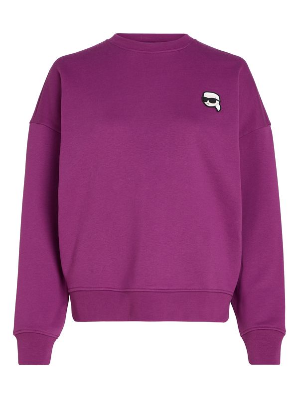 Karl Lagerfeld Karl Lagerfeld Sweater majica  purpurna / bijela