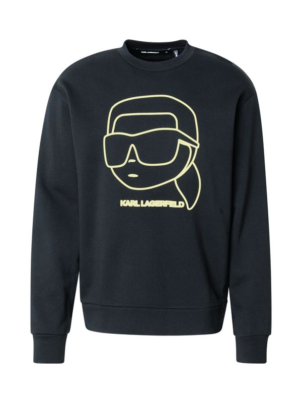 Karl Lagerfeld Karl Lagerfeld Sweater majica  svijetložuta / crna