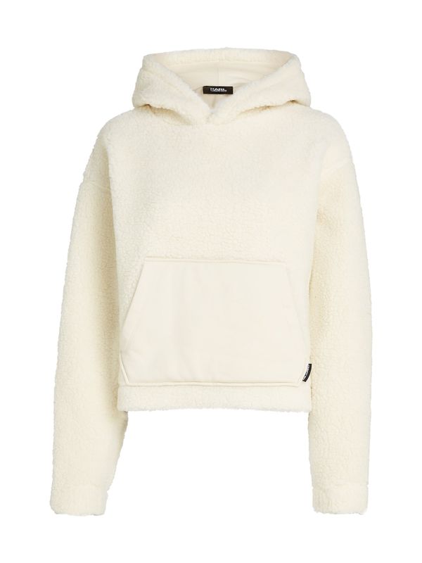 Karl Lagerfeld Karl Lagerfeld Sweater majica 'Teddy'  bijela