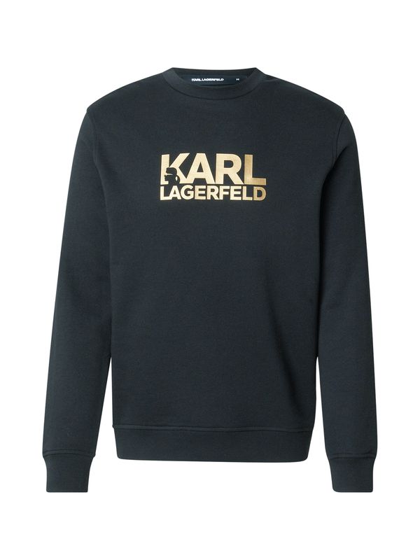 Karl Lagerfeld Karl Lagerfeld Sweater majica  zlatna / crna