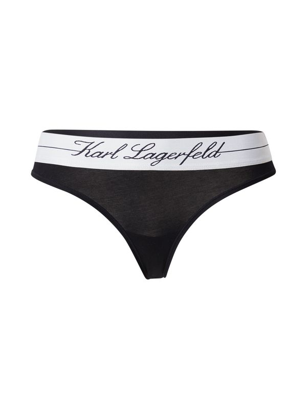 Karl Lagerfeld Karl Lagerfeld Tanga gaćice 'HOTEL'  boja pijeska / crna