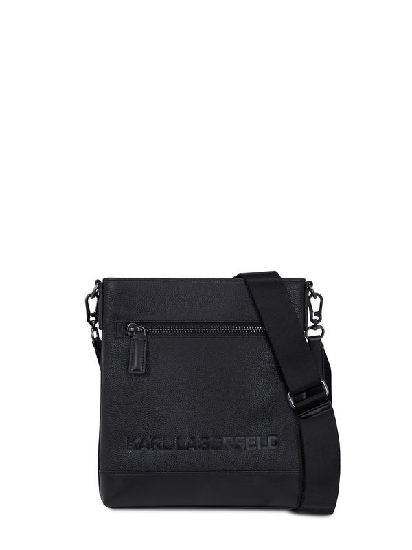 Karl Lagerfeld Karl Lagerfeld Torba preko ramena 'Essential Flat'  crna