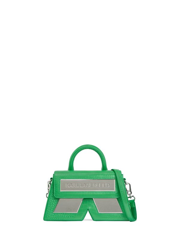 Karl Lagerfeld Karl Lagerfeld Torba preko ramena ' IKON'  siva / zelena