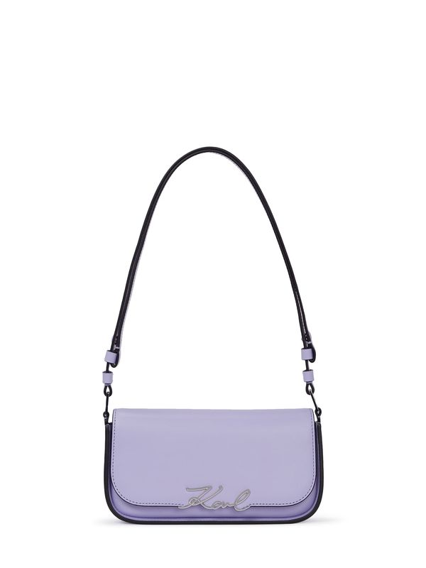 Karl Lagerfeld Karl Lagerfeld Torba preko ramena 'Signature'  svijetloljubičasta / crna