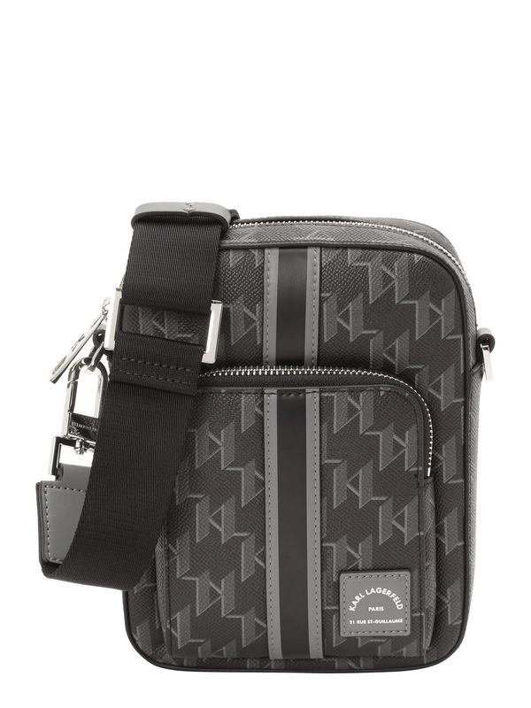 Karl Lagerfeld Karl Lagerfeld Torba preko ramena  siva / svijetlosiva / crna