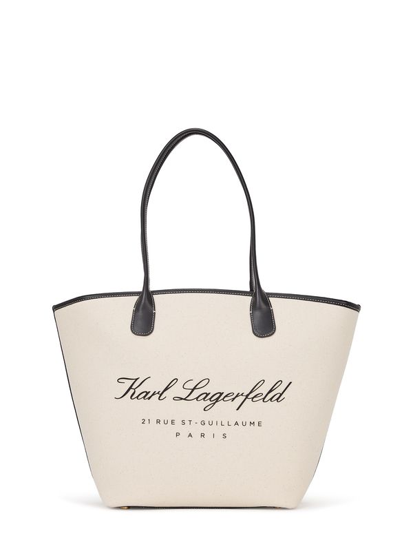 Karl Lagerfeld Karl Lagerfeld Torba za plažu  bež / crna
