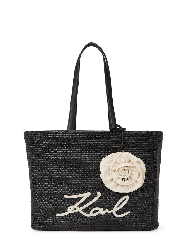 Karl Lagerfeld Karl Lagerfeld Torba za plažu  crna / prljavo bijela