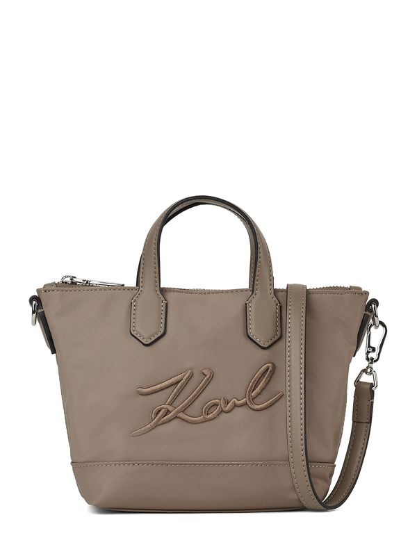 Karl Lagerfeld Karl Lagerfeld Vrećasta torba ' SIGNATURE SMALL '  siva