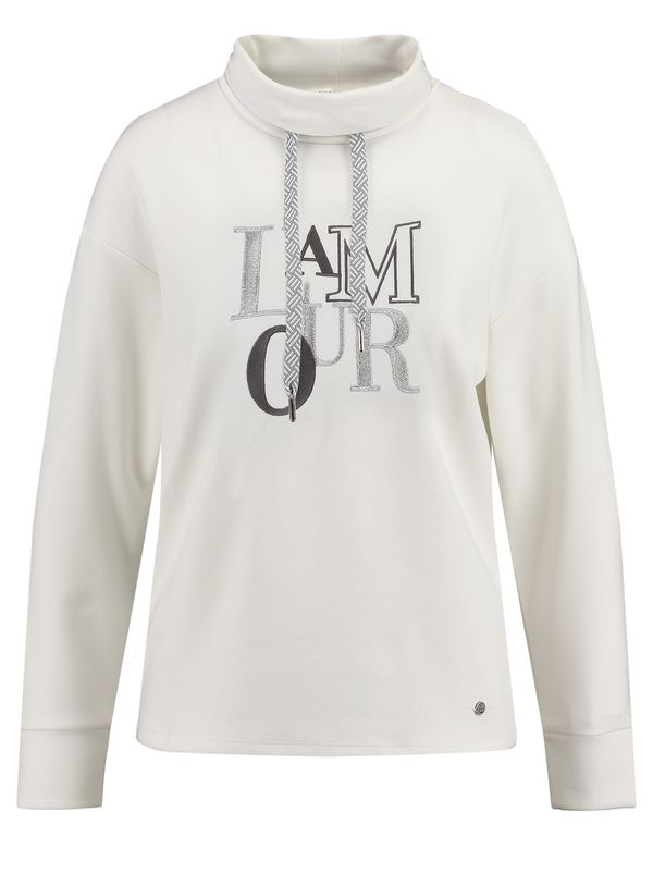 Key Largo Key Largo Sweater majica ' AMORE '  boja pijeska / siva