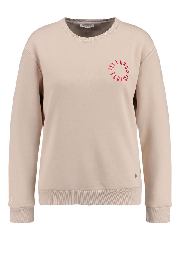 Key Largo Key Largo Sweater majica  bež / tamno crvena