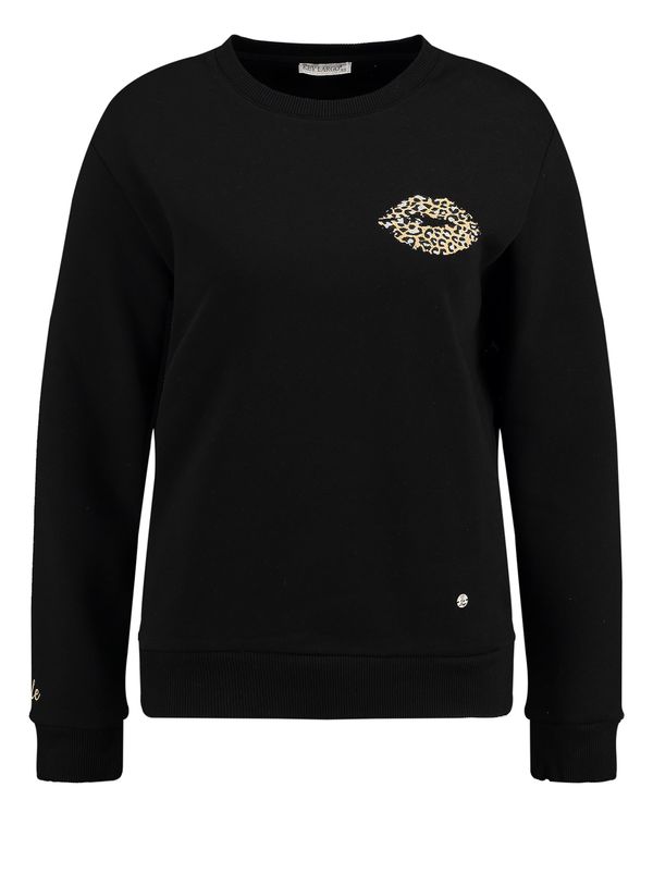Key Largo Key Largo Sweater majica ' KISS '  bež / crna
