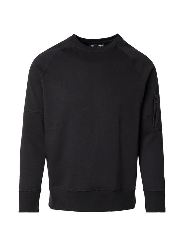 Key Largo Key Largo Sweater majica 'KLACCEPT'  crna