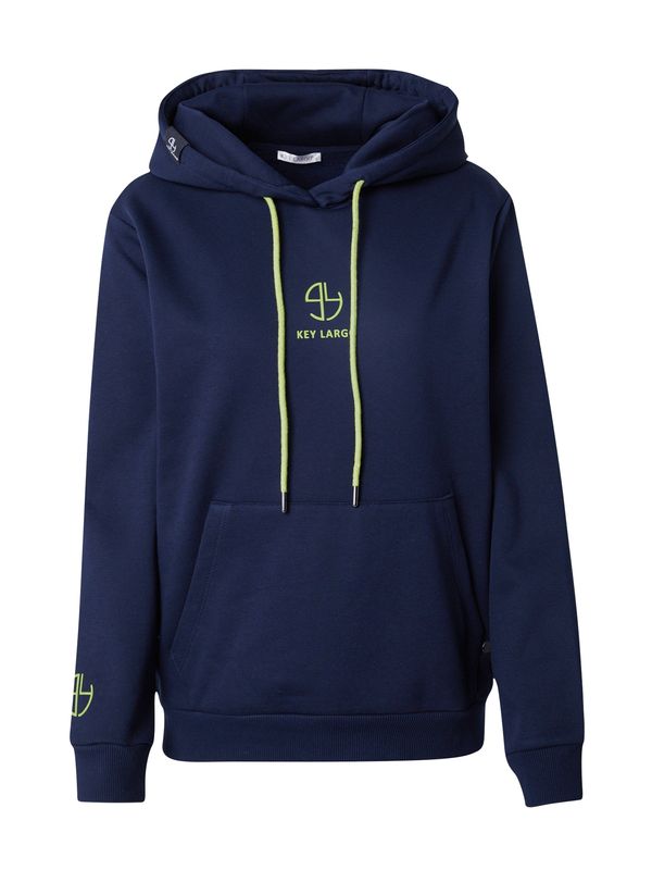 Key Largo Key Largo Sweater majica  mornarsko plava / svijetlozelena