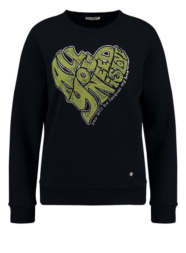 Key Largo Key Largo Sweater majica ' NEED '  mornarsko plava / zelena