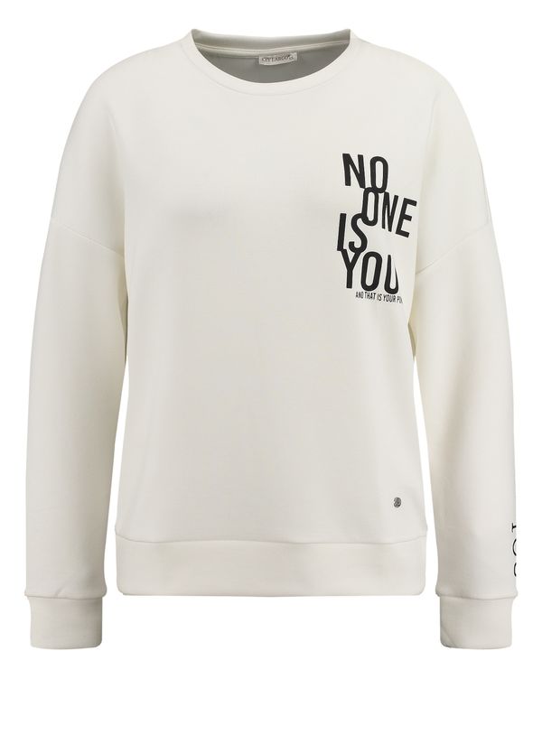 Key Largo Key Largo Sweater majica ' POWERFUL '  crna / bijela