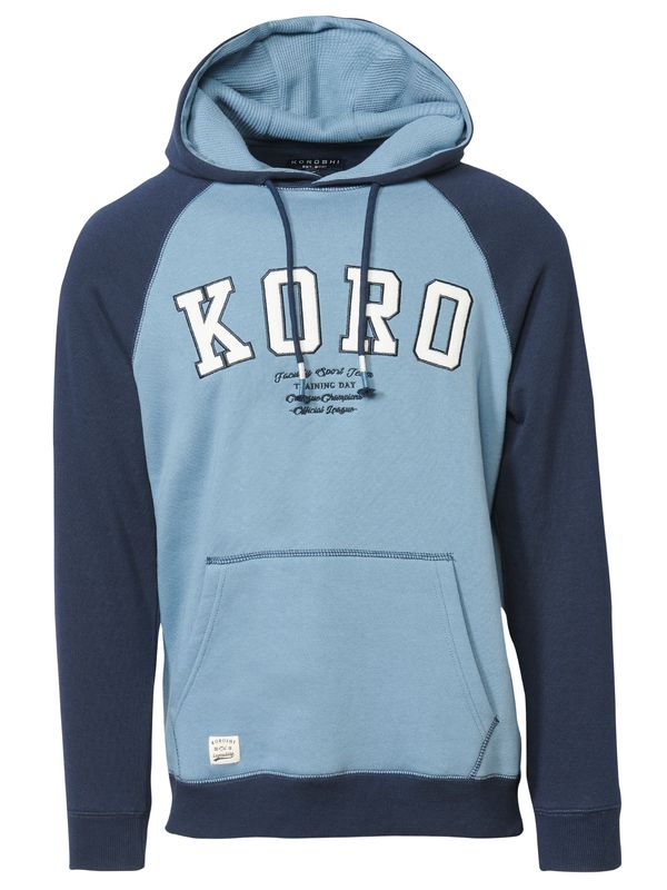KOROSHI KOROSHI Sweater majica  mornarsko plava / svijetloplava / bijela