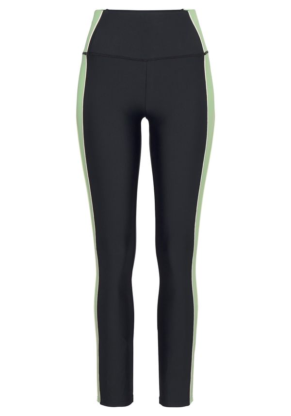 LASCANA ACTIVE LASCANA ACTIVE Sportske hlače  zelena / crna