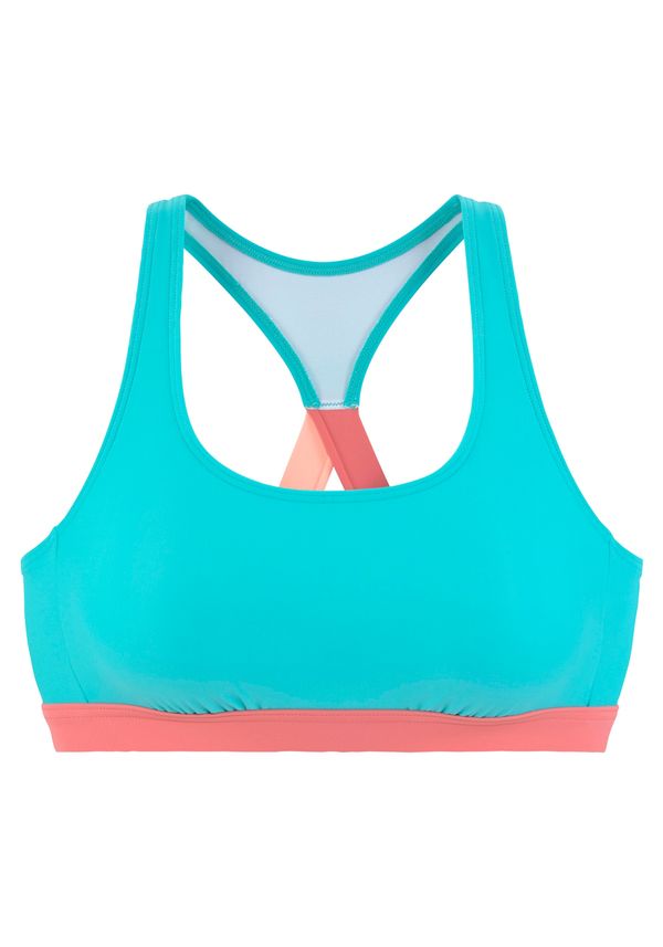 LASCANA ACTIVE LASCANA ACTIVE Sportski bikini gornji dio  akvamarin / koraljna / puder roza