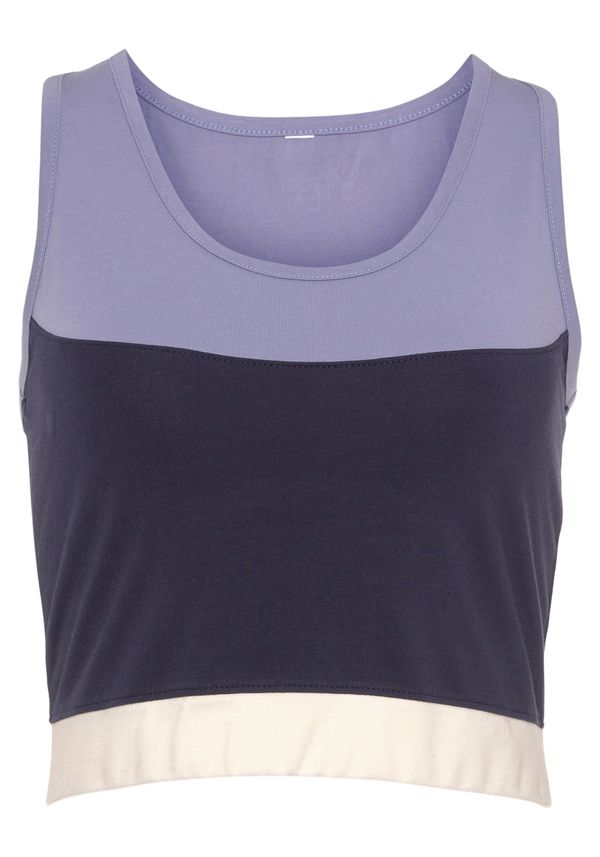 LASCANA ACTIVE LASCANA ACTIVE Sportski top  noćno plava / ljubičasta / bijela