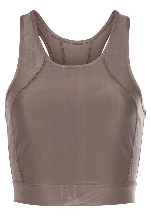 LASCANA ACTIVE LASCANA ACTIVE Sportski top  smeđa / bijela