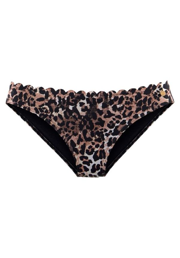 LASCANA LASCANA Bikini donji dio 'Lexa'  smeđa / svijetlosmeđa / crna