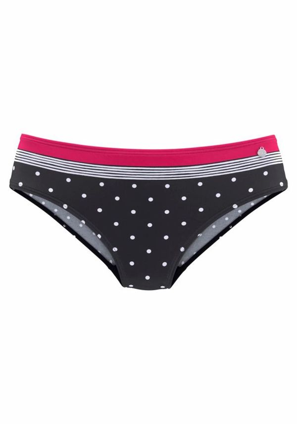 LASCANA LASCANA Bikini donji dio  ružičasto crvena / crna / bijela