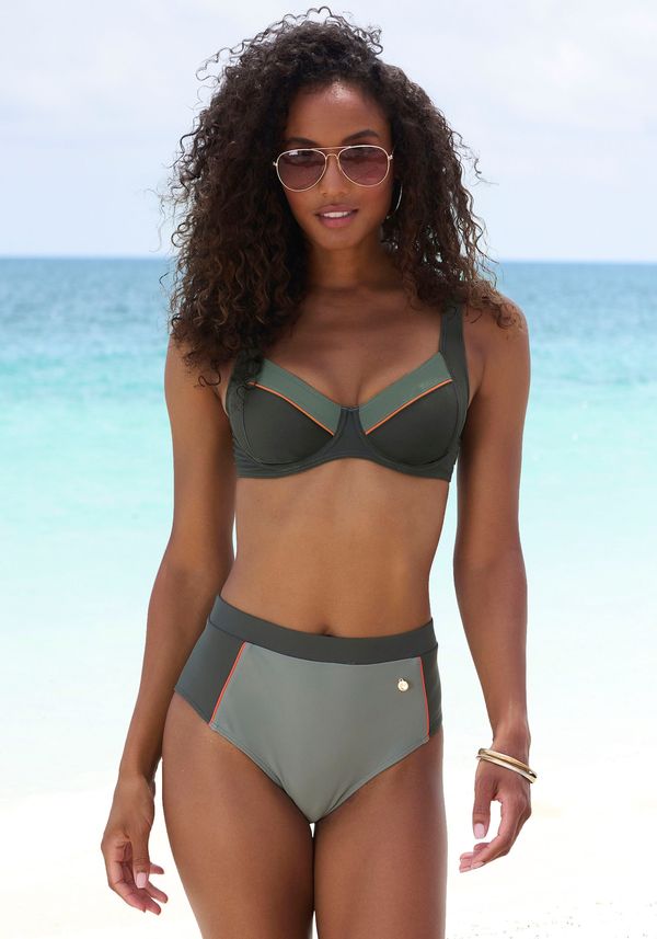 LASCANA LASCANA Bikini donji dio 'Yuna'  kaki / maslinasta / narančasta