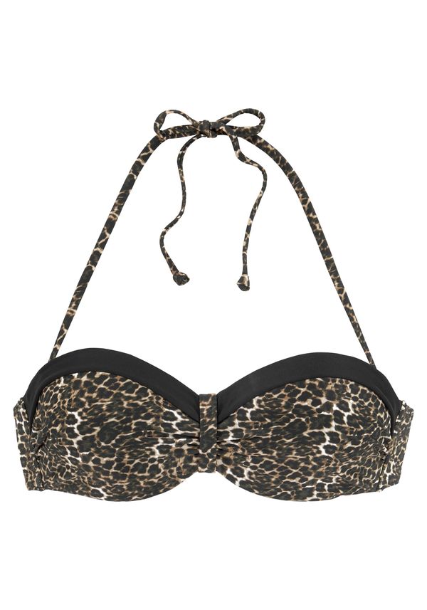 LASCANA LASCANA Bikini gornji dio  bež / smeđa / crna