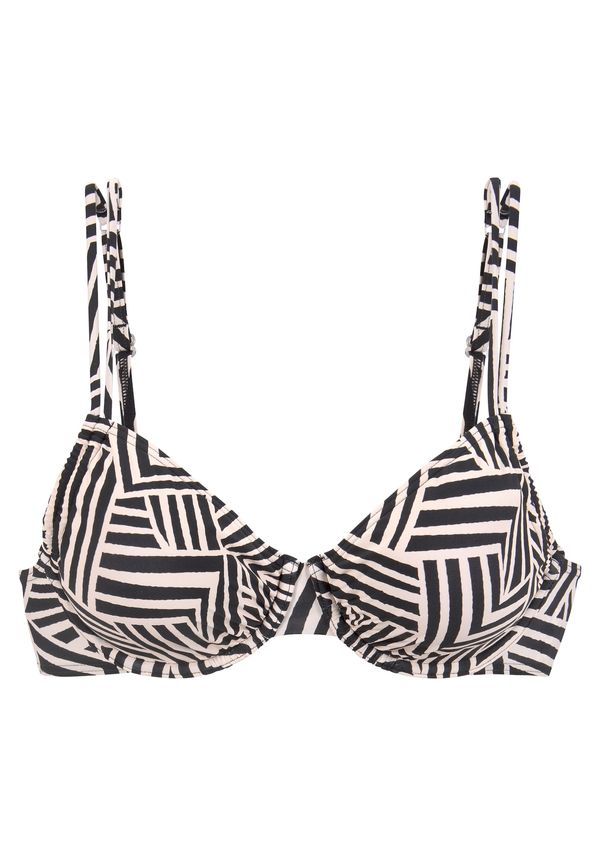LASCANA LASCANA Bikini gornji dio  ecru/prljavo bijela / crna