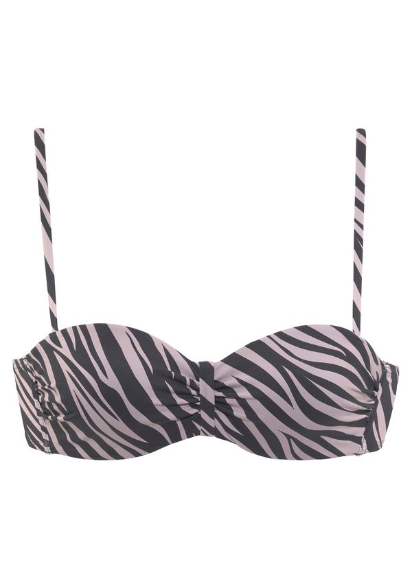 LASCANA LASCANA Bikini gornji dio 'Kaa'  tamno bež / crna