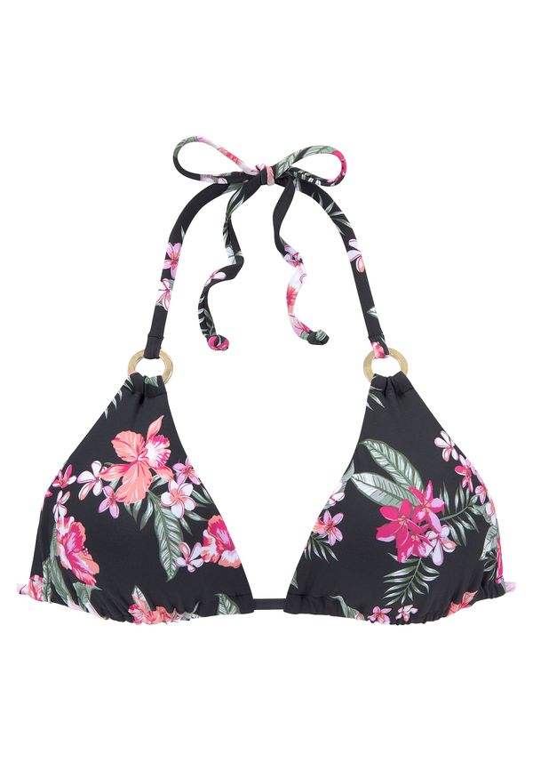 LASCANA LASCANA Bikini gornji dio  kaki / magenta / crna / bijela