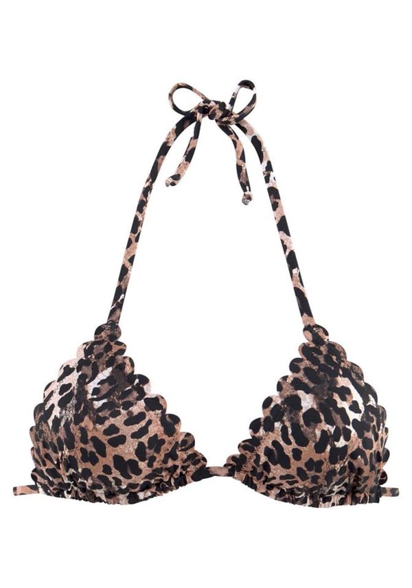 LASCANA LASCANA Bikini gornji dio 'Lexa'  bež / crna