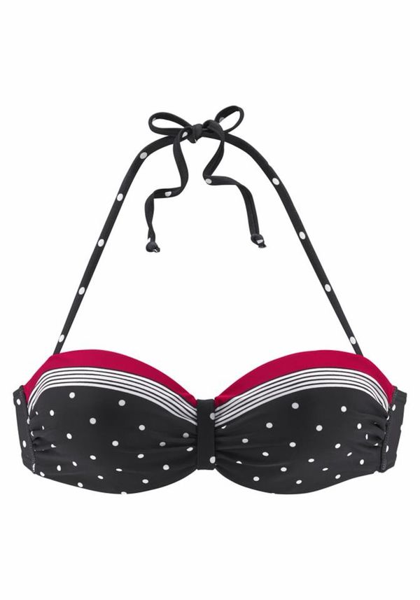 LASCANA LASCANA Bikini gornji dio 'Monroe'  roza / crna / bijela