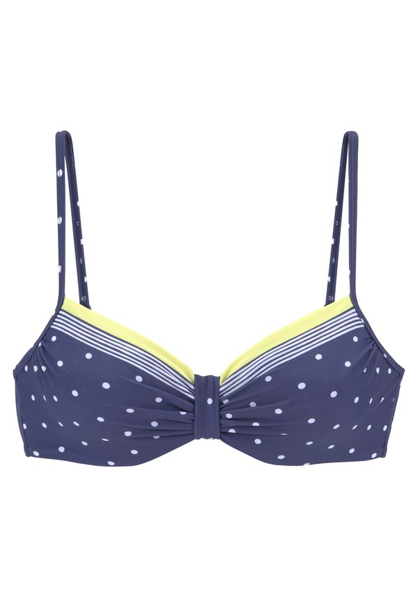 LASCANA LASCANA Bikini gornji dio  morsko plava / limeta zelena / bijela