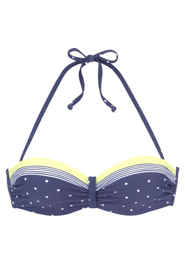 LASCANA LASCANA Bikini gornji dio  plava / žuta / bijela