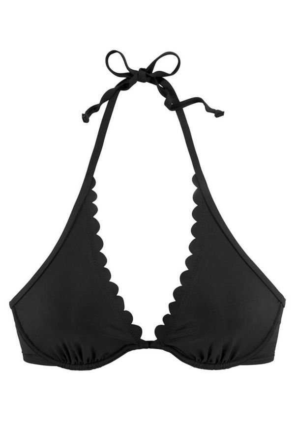 LASCANA LASCANA Bikini gornji dio 'Scallop'  crna