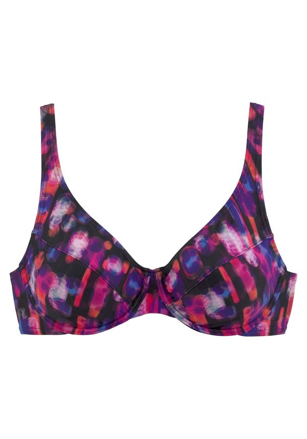 LASCANA LASCANA Bikini gornji dio  tamno ljubičasta / roza / crna