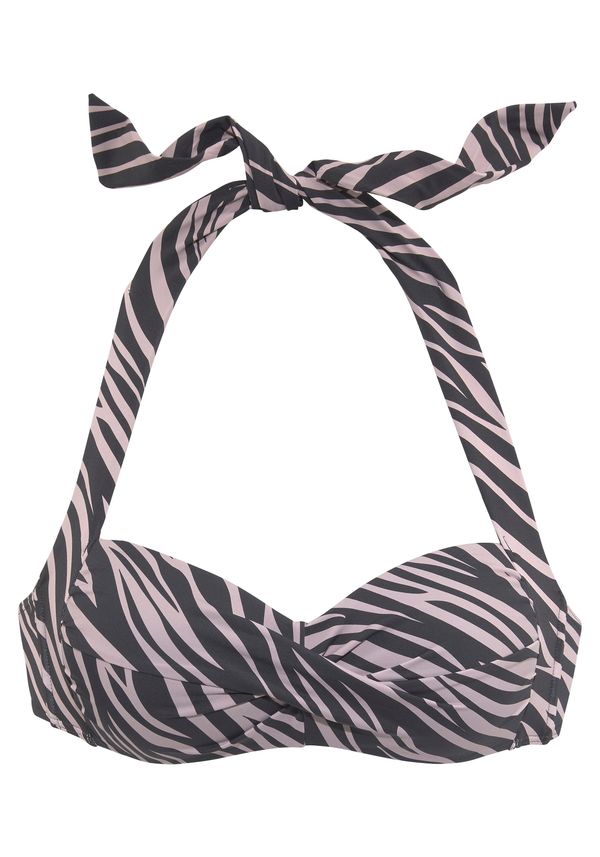 LASCANA LASCANA Bikini gornji dio  taupe siva / crna
